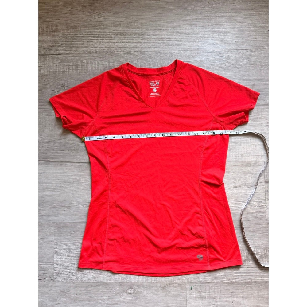 Mountain hardware women's medium red/orange polyester shirt from rei‎ coop